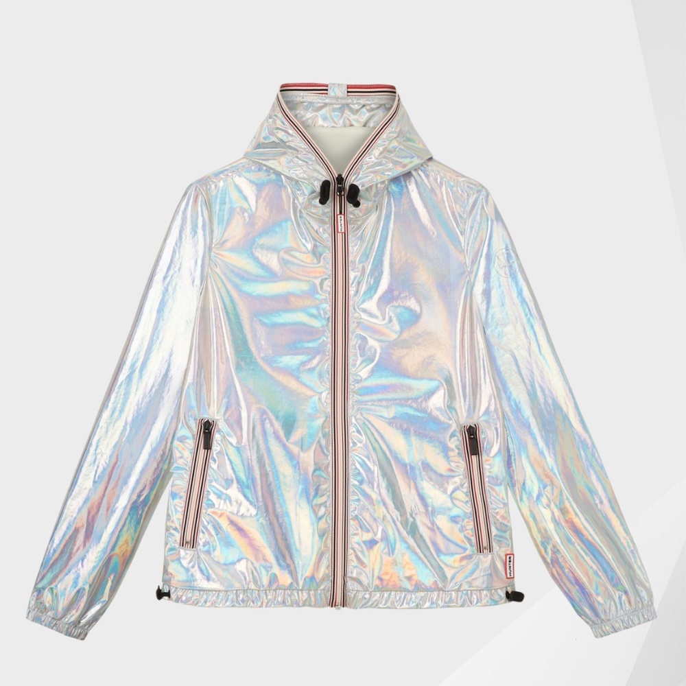 Hunter Original Silver Nebula Shell Hoodie Jacket NEW - Picture 2 of 4